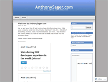 Tablet Screenshot of anthonysager.wordpress.com