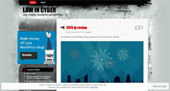 Desktop Screenshot of lawincyber.wordpress.com