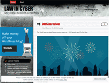 Tablet Screenshot of lawincyber.wordpress.com