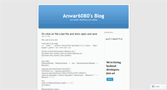 Desktop Screenshot of anwar6080.wordpress.com