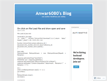 Tablet Screenshot of anwar6080.wordpress.com