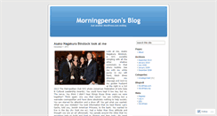Desktop Screenshot of morningperson.wordpress.com