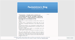 Desktop Screenshot of paulosisinno.wordpress.com