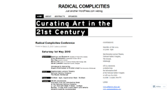 Desktop Screenshot of curatingart.wordpress.com