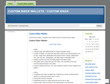 Tablet Screenshot of custombikerwalletsqeg.wordpress.com