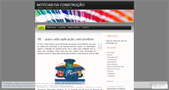 Desktop Screenshot of noticiasdaconstrucao.wordpress.com