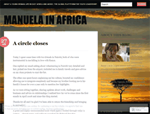 Tablet Screenshot of manuinafrica.wordpress.com