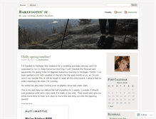 Tablet Screenshot of barefootinit.wordpress.com