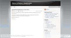 Desktop Screenshot of istudyanmba.wordpress.com