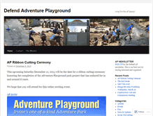 Tablet Screenshot of defendadventureplayground.wordpress.com