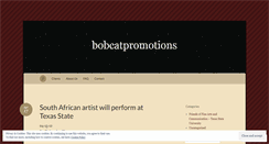Desktop Screenshot of bobcatpromotions.wordpress.com