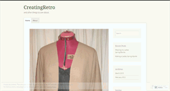 Desktop Screenshot of creatingretro.wordpress.com