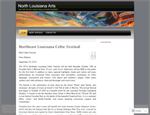 Tablet Screenshot of northlouisianaarts.wordpress.com