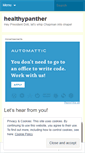 Mobile Screenshot of healthypanther.wordpress.com