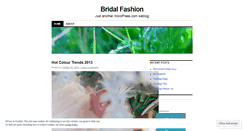Desktop Screenshot of bridalfashion.wordpress.com