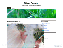 Tablet Screenshot of bridalfashion.wordpress.com