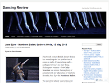 Tablet Screenshot of dancingreview.wordpress.com