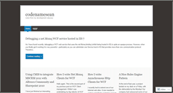 Desktop Screenshot of codenamesean.wordpress.com