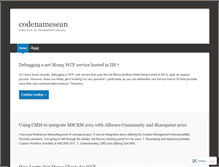 Tablet Screenshot of codenamesean.wordpress.com