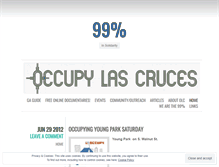 Tablet Screenshot of occupylascruces.wordpress.com