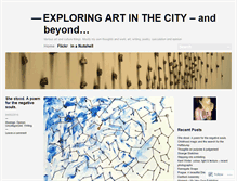 Tablet Screenshot of exploringartinthecity.wordpress.com