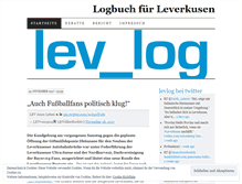 Tablet Screenshot of levlog.wordpress.com