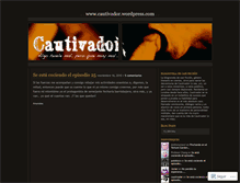 Tablet Screenshot of cautivador.wordpress.com