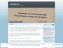 Tablet Screenshot of kimbater.wordpress.com