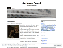 Tablet Screenshot of lisamoserrussell.wordpress.com