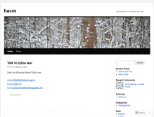 Tablet Screenshot of hacm.wordpress.com