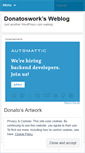 Mobile Screenshot of donatoswork.wordpress.com