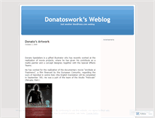 Tablet Screenshot of donatoswork.wordpress.com