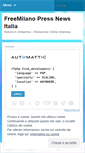 Mobile Screenshot of freemilano.wordpress.com