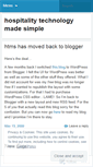 Mobile Screenshot of hospitalitytechnologymadesimple.wordpress.com