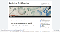 Desktop Screenshot of obatkelenjartiroidtradisionalcom.wordpress.com