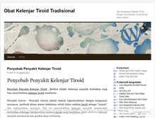 Tablet Screenshot of obatkelenjartiroidtradisionalcom.wordpress.com