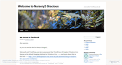 Desktop Screenshot of nursery2gracious.wordpress.com