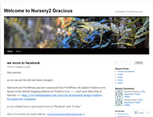 Tablet Screenshot of nursery2gracious.wordpress.com