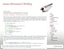 Tablet Screenshot of jameshensman.wordpress.com