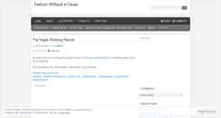 Desktop Screenshot of fashionwithoutacause.wordpress.com