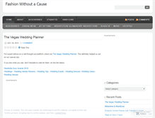Tablet Screenshot of fashionwithoutacause.wordpress.com