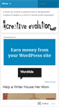 Mobile Screenshot of creativeevolutionarts.wordpress.com