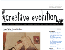 Tablet Screenshot of creativeevolutionarts.wordpress.com