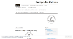 Desktop Screenshot of europedesvaleurs.wordpress.com