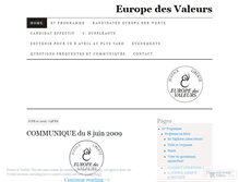 Tablet Screenshot of europedesvaleurs.wordpress.com