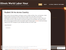 Tablet Screenshot of illinoisworldlaborhour.wordpress.com