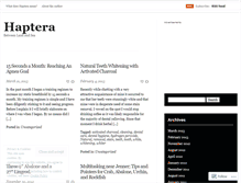 Tablet Screenshot of haptera.wordpress.com