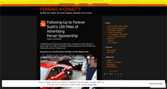 Desktop Screenshot of ferrari4charity.wordpress.com