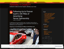 Tablet Screenshot of ferrari4charity.wordpress.com