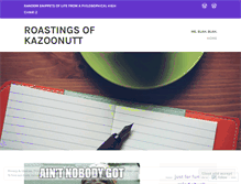 Tablet Screenshot of kazoonutt.wordpress.com
